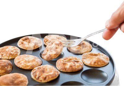 Bestron mini pancake maker APFM700W, white