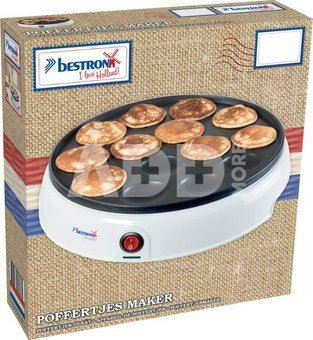 Bestron mini pancake maker APFM700W, white