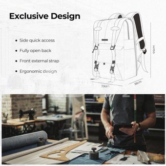 Beta Backpack 20L Photography Backpack (Black + Deep Grey)