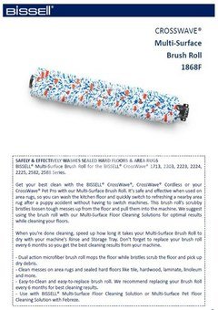 Bissell | CrossWave Multi surface brush roll | No ml | 1 pc(s)