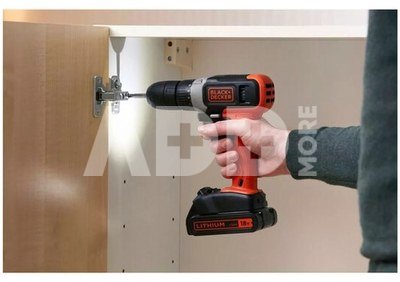 BLACK & DECKER | Cordless Drill Driver | BCD001C2-QW | 18 V | 2x1.5 Ah | Lithium