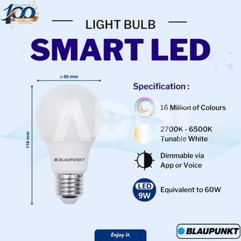 Blaupunkt smart bulb LED E27 WiFi BT Tuya