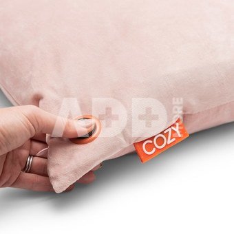 Bodi-Tek BT-CSHT2-V-LP-PB10 COZY Una Heated Comfort Cushion 45 x 45cm, Light Pink Velvet