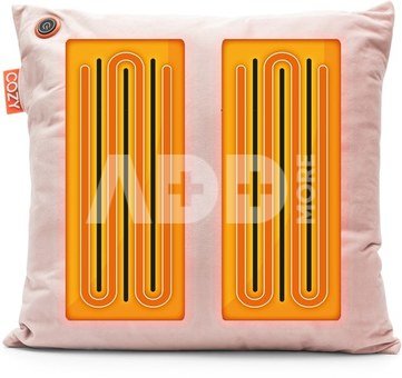 Bodi-Tek BT-CSHT2-V-LP-PB10 COZY Una Heated Comfort Cushion 45 x 45cm, Light Pink Velvet