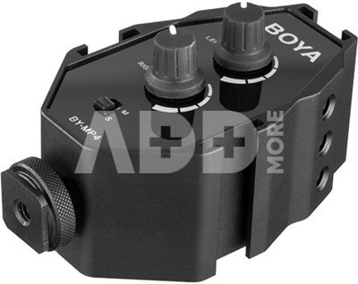 Boya garso adapteris BY-MP4 for Smartphone, DSLR Cameras, Camcorders