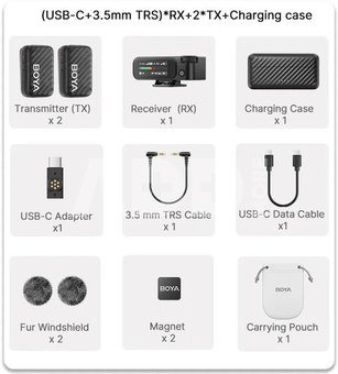 Boya wireless microphone BOYAMIC 2-02