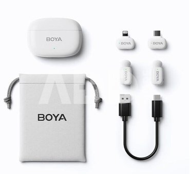 Boya wireless microphone mini-13 Lightning/USB-C, white