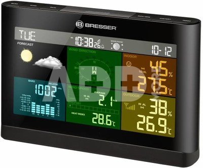 BRESSER 5-in-1 Comfort Weather Center with Colour Display black