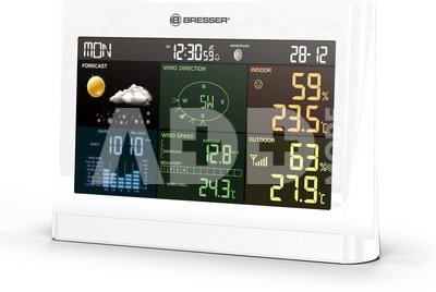 BRESSER 5-in-1 Comfort Weather Station with Colour Display white