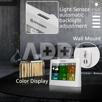 BRESSER 5-in-1 Comfort Weather Station with Colour Display white