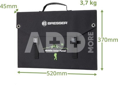 BRESSER mobilus saulės įkroviklis 90 vatų su USB ir nuolatinės srovės išvestimi