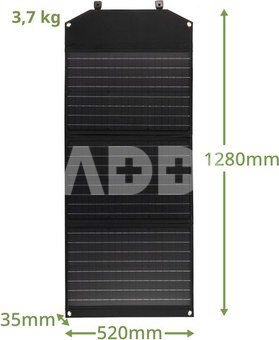 BRESSER mobilus saulės įkroviklis 90 vatų su USB ir nuolatinės srovės išvestimi