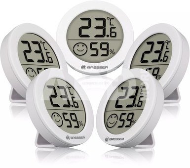 BRESSER Smile Thermo-Hygrometer Set of 5