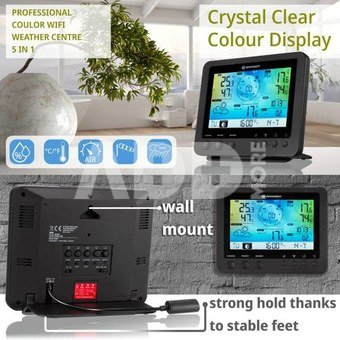 BRESSER WIFI color weather center with 5in1 profi sensor