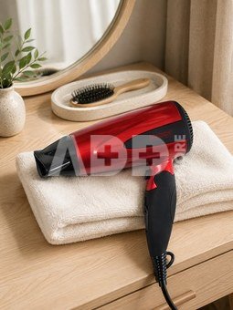 Brock HD 8501 RD Hair Dryer 1600W, Red