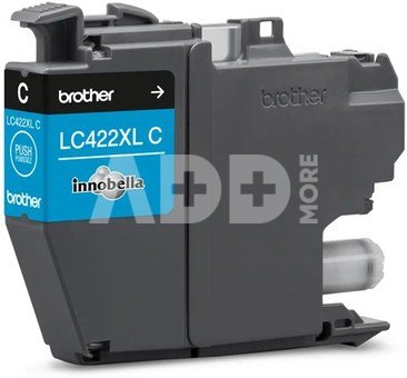 Brother LC422XLC Ink Cartridge, Cyan