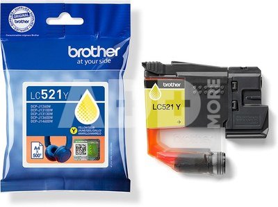 Brother LC521Y Yellow Inkjet Cartridge