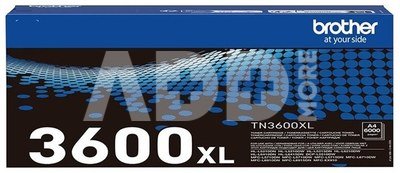 Brother TN-3600XL Genuine High Yield Toner Cartridge, Black