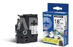 Brother TZ-EFX241, 18mm black on white flexible tape