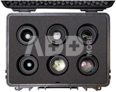 BW OUTDOOR CASE TYPE 5000 CASE W/ CUSTOM MADE FOAM FOR UP TO 6 SAMYANG VDSLR MKII CINEMA LENS