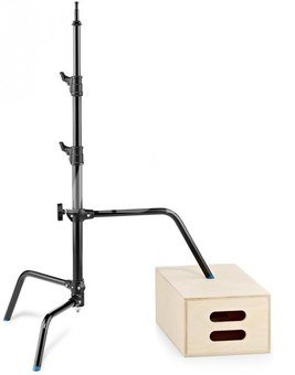 C-Stand 18 with sliding leg in black finish