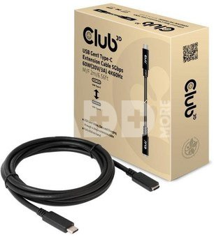 CABLE USB-C TO USB-C 2M/M/F CAC-1529 CLUB3D