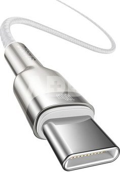 Cable USB-C to USB-C Baseus Cafule, 100W, 1m (white)