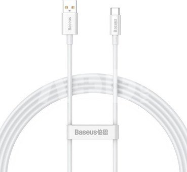 Cable USB do USB-C Baseus Superior 100W 1.5m (white)