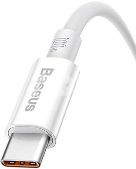 Cable USB do USB-C Baseus Superior 100W 1.5m (white)