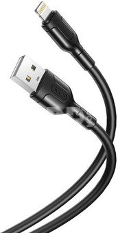 Cable USB to Lightning XO NB212, 2.1A 1m (black)
