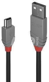 CABLE USB2 A TO MINI-B 1M/ANTHRA 36722 LINDY