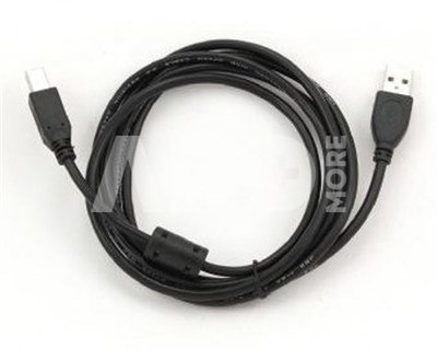 Cablexpert 1.8m USB 2.0 A/B M 1.8 m m, Black
