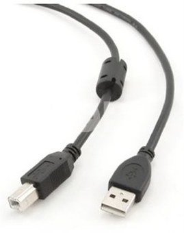Cablexpert 1.8m USB 2.0 A/B M 1.8 m m, Black