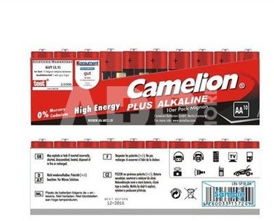Camelion Plus Alkaline AA (LR06) Display Box (24x10pcs) Shrink Pack, 2800mAh