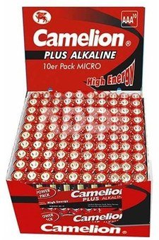 Camelion Plus Alkaline AAA (LR03) Display Box (20x10pcs) Shrink Pack, 1170mAh 1-pack maitinimo elementai