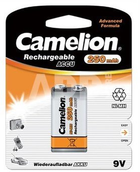 Camelion Ni-MH 9 Volt Block, 250 mAh, 1x įkraunami akumuliatoriai