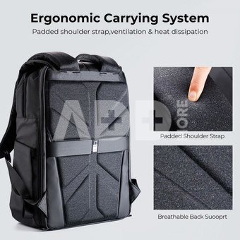 Camera Backpack, Lightweight Camera Bags for Photographers Large Capacity Camera Case with Rain Cover for 15.6 Inch Laptop, DSLR Cameras ( All Black )