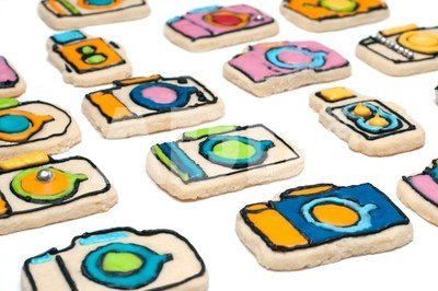 Camera cookie cutters formelės