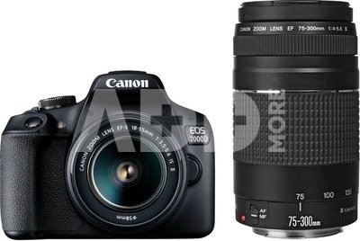 Canon EOS 2000D + 18-55mm IS + 75-300mm Kit