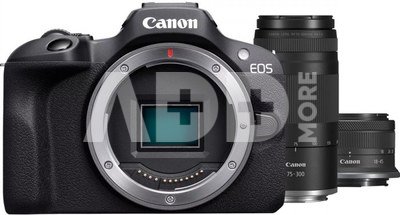 EOS R100 + RF-S 18-45mm + RF 75-300mm Black