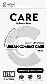 CARE Back protection | Samsung | Galaxy S25 Ultra | Recycled plastic | White