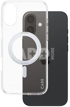 CARE by PanzerGlass Case Feature | Back protection | Apple | iPhone 16 Plus | Recycled plastic | Silver | Kickstand & MagSafe
