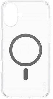 CARE by PanzerGlass Case Flagship | Back protection | Apple | iPhone 16 Plus | Recycled plastic | Transparent/Black | MagSafe