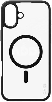CARE by PanzerGlass Case Flagship Urban Combat | Back protection | Apple | iPhone 16 Plus | Recycled plastic | Transparent/Black | MagSafe
