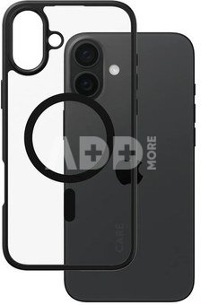 CARE by PanzerGlass Case Flagship Urban Combat | Back protection | Apple | iPhone 16 Plus | Recycled plastic | Transparent/Black | MagSafe