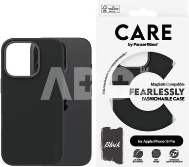 CARE Fashionable Case | Back cover | Apple | iPhone 16 Pro | Recycled plastic | Black | MagSafe