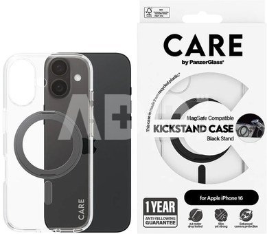 CARE Feature Case | Back cover | Apple | iPhone 16 | Recycled plastic | Transparent | MagSafe