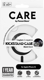 CARE Feature Case | Back cover | Apple | iPhone 16 | Recycled plastic | Transparent | MagSafe