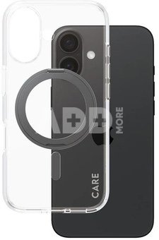 CARE Feature Case | Back cover | Apple | iPhone 16 | Recycled plastic | Transparent | MagSafe