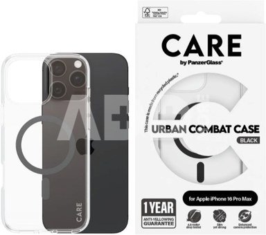 CARE Flagship Case | Back cover | Apple | iPhone 16 Pro Max | Recycled plastic | Transparent | MagSafe